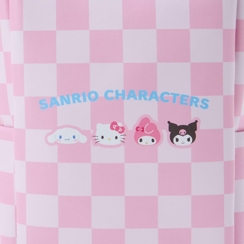 Sanrio Sanrio Characters Clear Tote Bag with Shoulder Pastel Checker 20 x 18 x 7 Character SANRIO 122912 (SANRIO) Strap, Pattern, cm, Design,