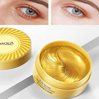 60pcs Gold Collagen Eye Mask Anti Wrinkle Gel Sleep Eye Patches Caviar Essence Moisturizing Eye Patches Remover Dark Circles