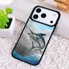 Blue Marlin Painting Phone Case for iPhone 17 Air 16 15 11 12 14 13 Pro Max Shockproof Cover