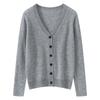 Women's 100% Pure Cashmere V-Neck Cardigan - New Fashion, Casual Knit Sweater Coat