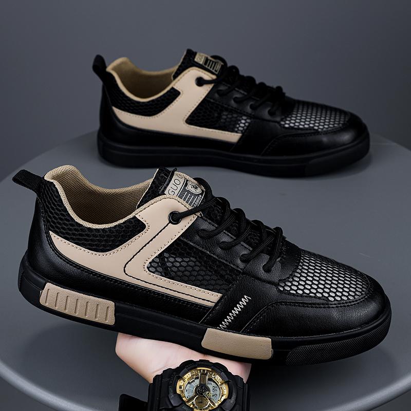 Large Size 47 Men Shoes Summer Mesh Vulcanized Breathable Walking Sport Shoes For Men Flat Sneakers Fashion Skateboarding Shoes