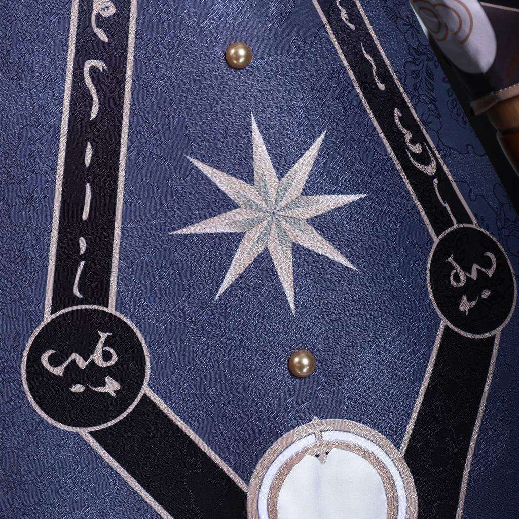 Honkai Star Rail Anaxa Cosplay Costume Wig Uniform Cloak Earrings Anaxagoras Grove of Epiphany Amphoreus Halloween for Women Men