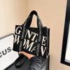 Fashiable Daily Casual Bag Gentle Women's Printed Canvas Bag Handbags Large Capacity Shoulder Bags Crossbody Bags for Women