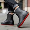 Rain Boots Men and Women Outdoor Waterproof Work Shoes Fashionable Kitchen Car Wash Fishing Rubber Shoes Overshoes