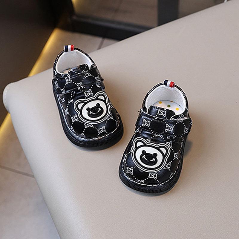 Comfortable Soft New Arrival Baby Shoes Soft-Soled First Walkers with Squeaker for 0-2 Years Old Unisex Toddlers