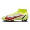 Nike Mercurial Superfly 8 Assassin 14 Pro AG (Rubber Short Studs) Anti-Slip Durable Football Shoes Men Football Shoes Fluorescent-Yellow CV1130-760
