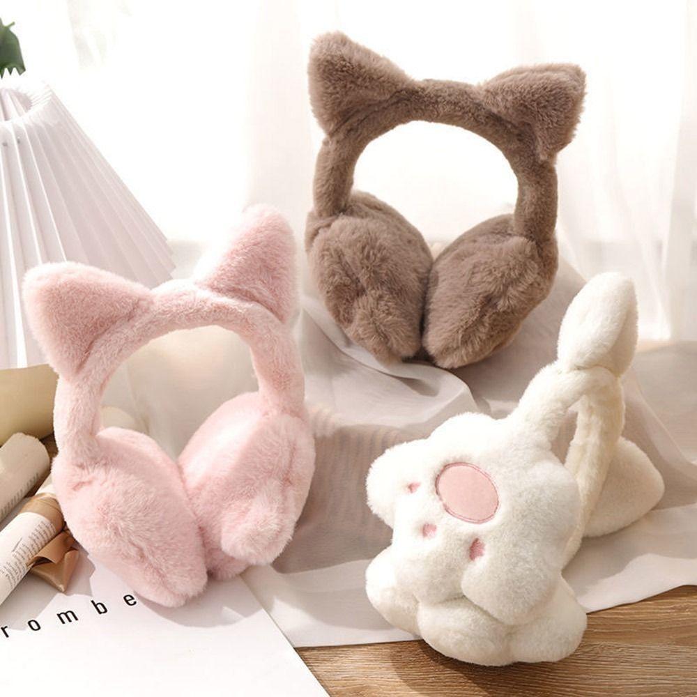 Cartoon Warm Ear Muffs Thickened Plush Ear Protection Accessories Plush Ear Cover  Women Girls