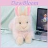 Plush Bunny Toy With Short Fiber Fluffy Material For Kids Gift And Bedroom Decor