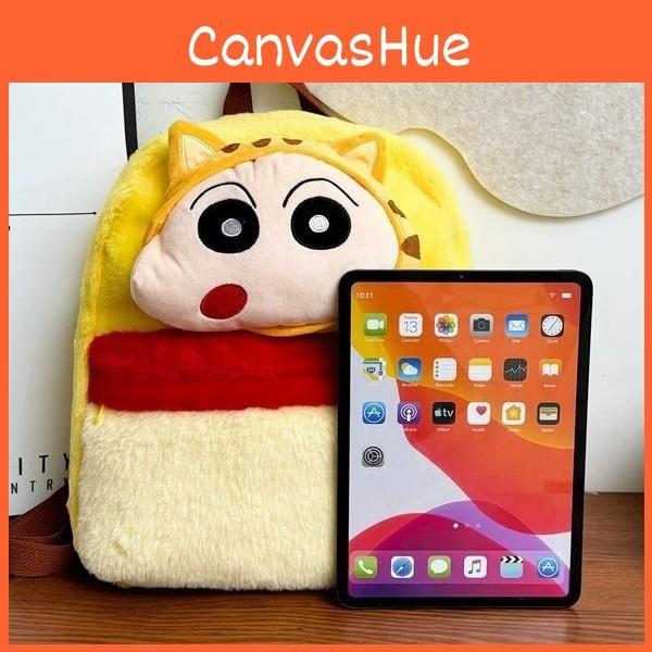 Crayon Cartoon Shinchan Doll Backpack Fluffy Kid Backpack For School And Outings