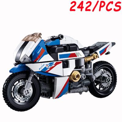 

Sluban BMW Series motorcycle Technical building block racing car model vehicle steam assembly motor bricks Kids Children toys boys gift