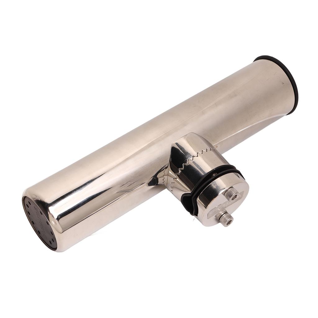 Marine Fishing Bracket 316 Stainless Steel Adjustable Polished Fit for 3 4in to 1in Rails