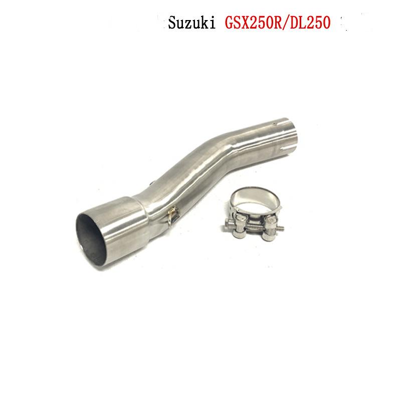 For GSX250R GSX 250R DL250 Motorcycle Exhaust Full Systems Pipe Stainless Steel Modified Link Header Pipe