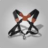 Double Shoulder Sax Strap Leather Trim Harness with Hook Customizable Sizing Saxophone