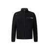 Men's Jackets Men's Pitch Black Stand Collar Moderate Straight Fit