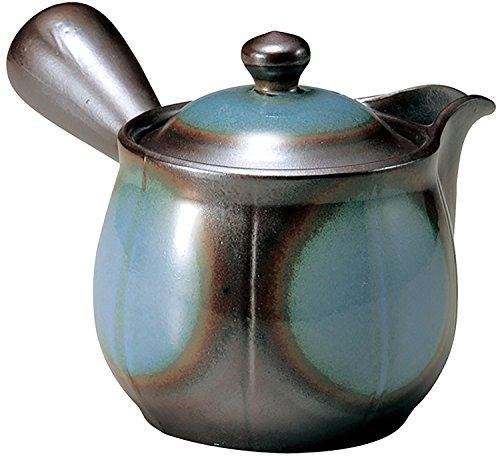 

Banko ware, futuristic style, flat mesh, blue teapot, 2.0 size, K11-77
