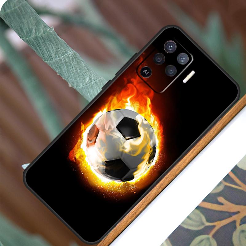 

Football Soccer Ball For OPPO A57 A57S A77 A5 A9 A53 A52 A72 A96 A76 A16 A54 A74 A94 A38 A58 A78 A15 A17 Case OPPO A79 5G