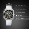 RORIOS Automatic Mechanical Wristwatch with Luminous Waterproof for Daily Perfect for Work or Stylish and Simple Perfect for Christmas Black Men's