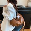 Solid Color High-end Versatile Tote Bag Women's New Large-capacity Simple Commuter Portable Shoulder Bag