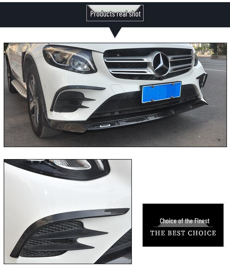 Carbon Fiber Side Wind Deflectors & Decorative Fender Vents for Mercedes-Benz GLC260/300