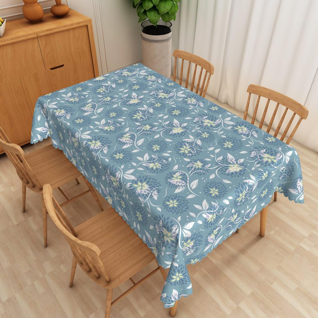 Sunflower Floral Tablecloth Plant Print Waterproof Oilproof Wedding Birthday Party Home Restaurant Dining Table Decor Repeatable