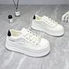 Shoes Casual Female Sneakers 2024 Women's Clogs Platform Modis Sports Creepers Small New Breathable Leisure Lace-Up