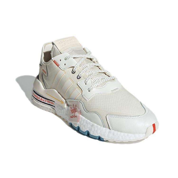 Adidas Originals Nite Jogger Fabric Sports Retro Breathable Lightweight Low-Top Lifestyle Casual Shoes Unisex Sneakers Beige GZ3045