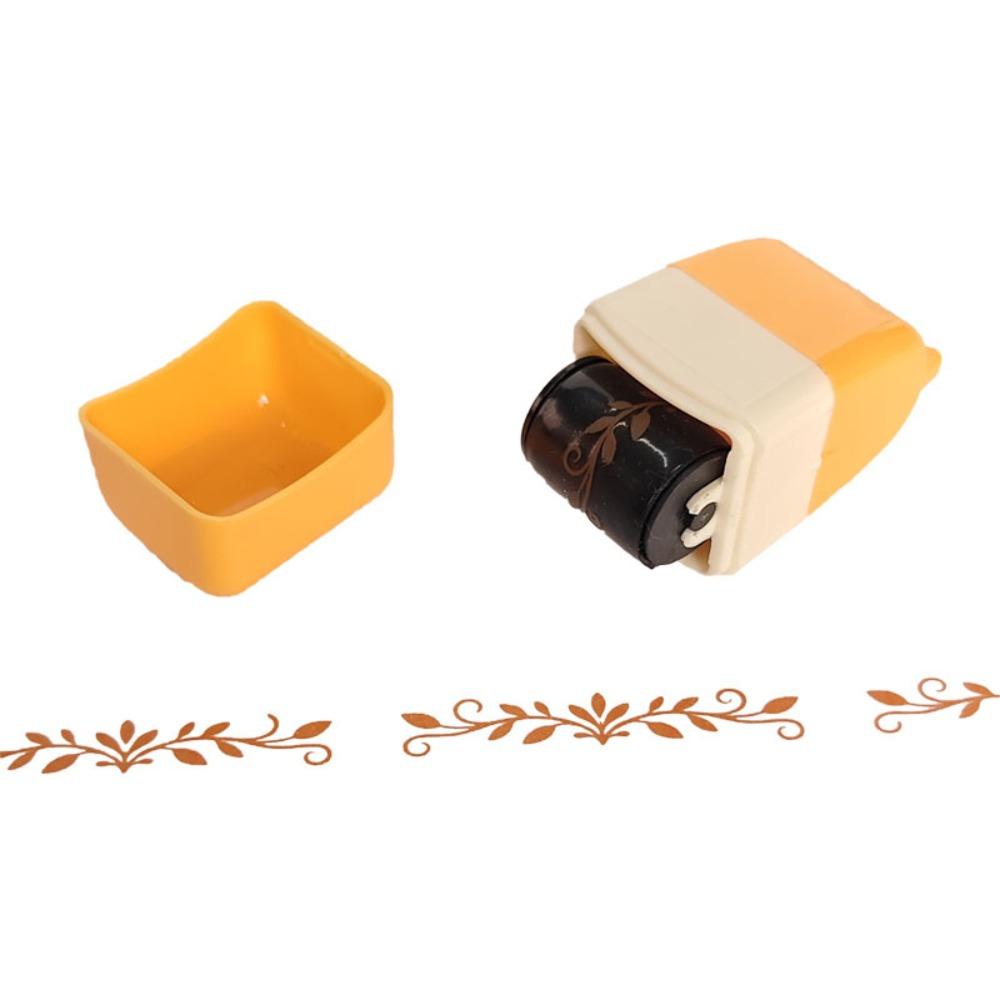 

DIY Handcraft Pattern Roller Stamp Convenient Painting Graffiti Gifts Toy Hand Account оранжевый
