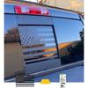Xinghe For Toyot@ Tacoma 2005-, American Flag Decals For Truck Back Sliding Window, Matte Black USA Flag Decal For Truck Back Window, Waterproof