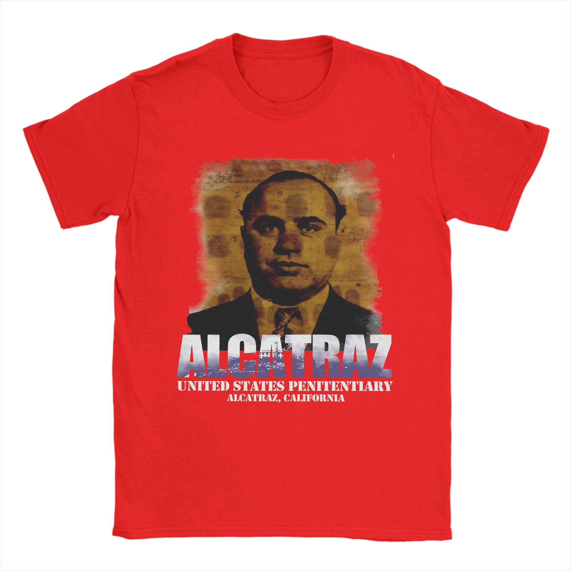 Mens Al Capone and Alcatraz T Shirt 100 Cotton Clothes Creative Short Sleeve O Neck Tees Summer TShirt S