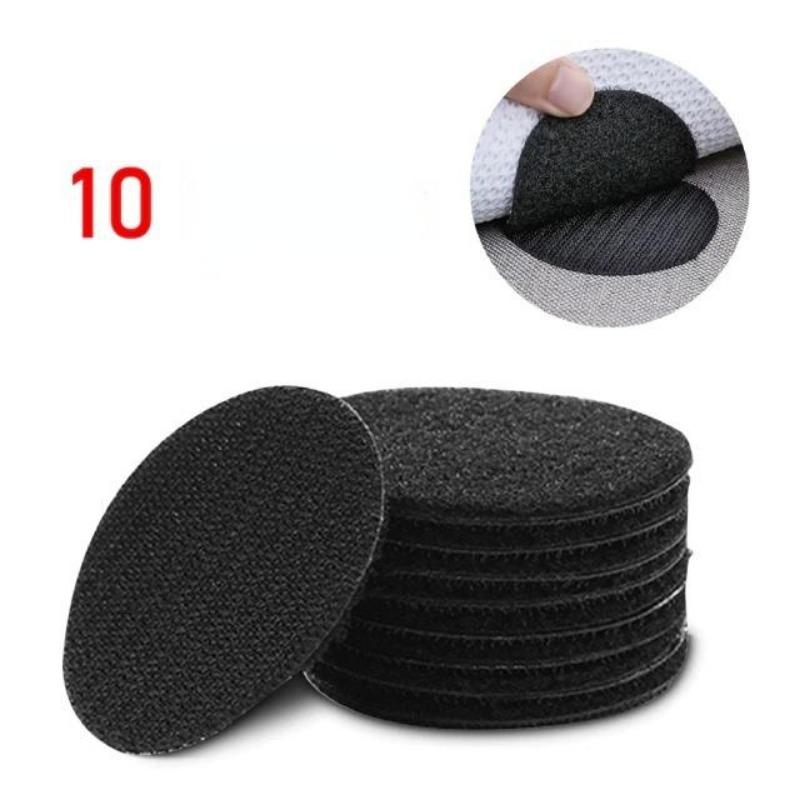 10 Stück starke selbstklebende Befestigungspunkte, Aufkleber, selbstklebendes Klettband für Bettlaken, Sofa, Matte, Teppich, Anti-Rutsch-Matte