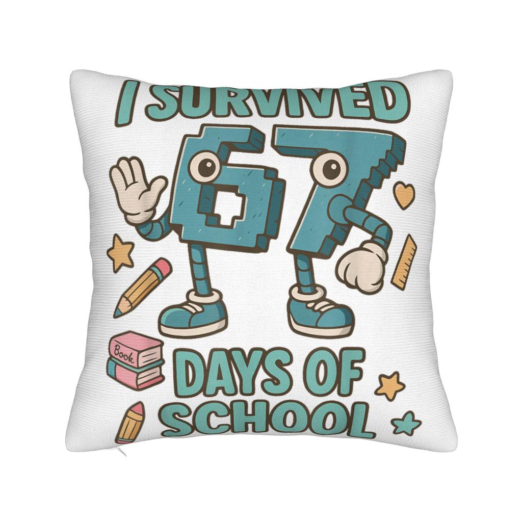 Pillow Cover 67 Six Seven 6-7 Funny Italian Brainrot Gaming Meme Fashion Pillow Case For Wedding Party Home Decor Pillowcases