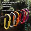 Mountaineering Buckle D-type Quick Hook High quality Bold Lock Colored Aluminum Alloy Ring Buckle Umbrella Rope Backpack Buckle