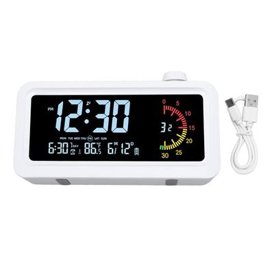 Electronic Alarm Clock Color Screen Built In Timer Temperature Date Display 12 24 Hour Digital