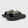 New Slippers Men's Summer Casual Trend One-word Drag Stepping On Shit Feeling Outside Wearing Platform Sandals 371286 green-J