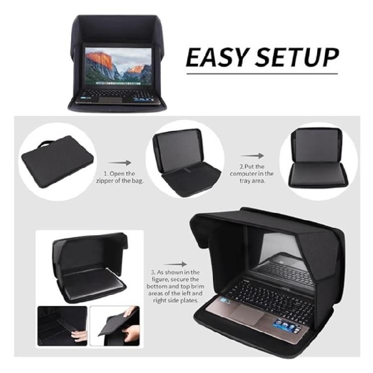 Foldable Laptop Sunshade Tent Waterproof Oxford Fabric Computer Shelter Portable Shield Cover For Outdoor Use