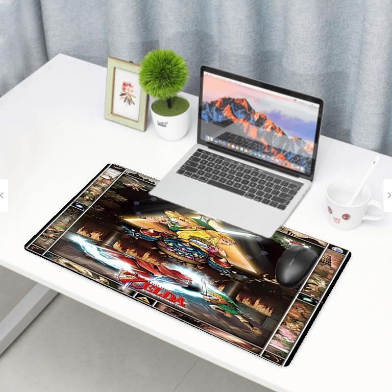 The Legend of Zelda Print Mouse Pad, Anti‑Slip Desktop Keyboard Mat, for PC Laptop Gaming Working Daily Use, Cool Festival Surprise Gift