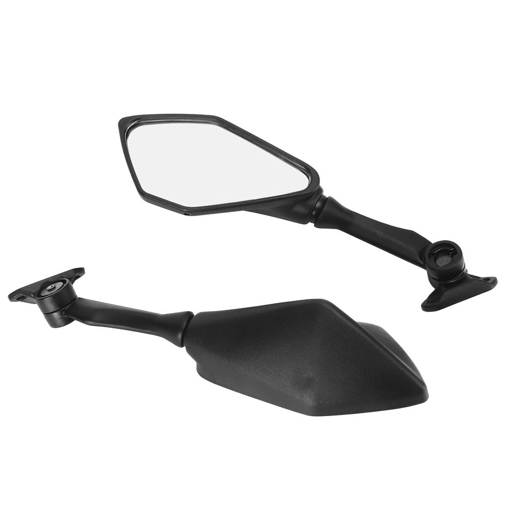 Pair Motorcycle Rear View Mirrors Folding Black Replacement for Ninja 300 250 ZX6R 636 300R EX300 ABS 2011‑2018