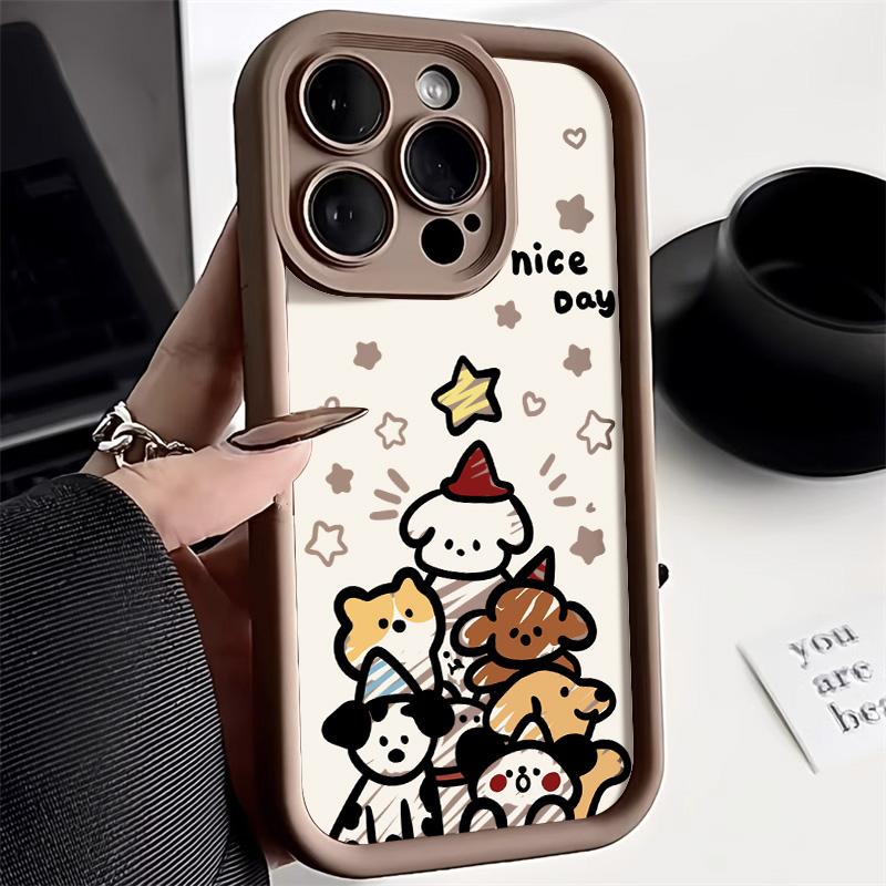 Weihnachts-Handyhülle für iPhone 11 13 12 14 15 16 Pro Max XR XS Samsung A15 A55 A05 Redmi 12 13C OPPO A16 A18 A60 Reno 11 Vivo Y17S Y12 Infinix Note