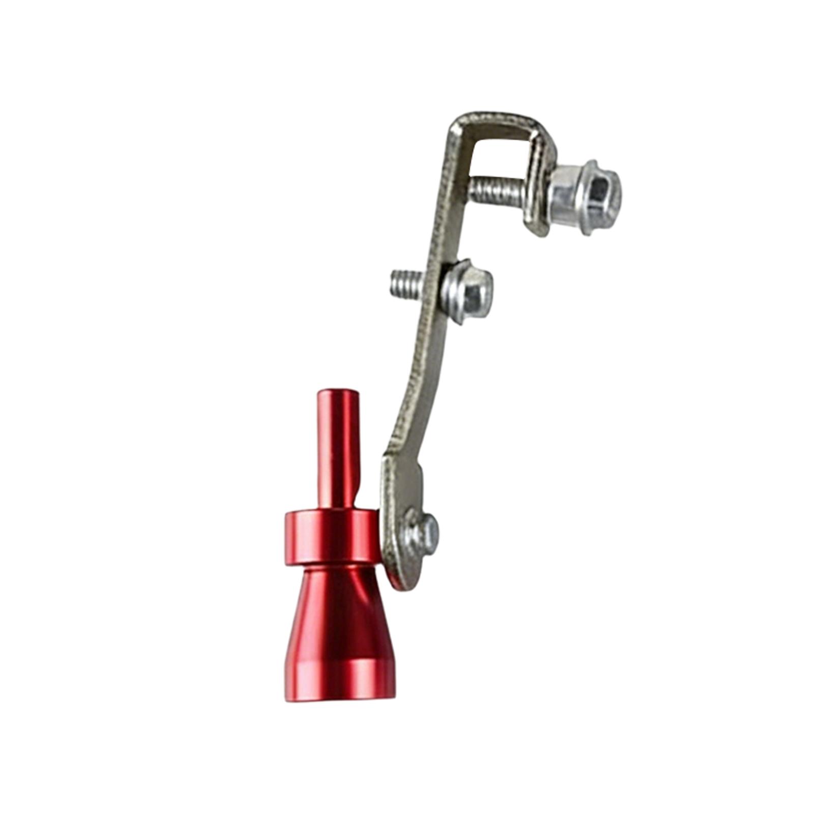 

Универсальная выхлопная труба из алюминиевого сплава размера XL с турбонаддувом и свистком для автомобиля. One Size красный