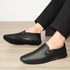 Stylish Male Wedding Shoes Genuine Leather Men Casual Shoes Comfortable Mens Loafers Moccasins Breathable Slip On Driving Shoes