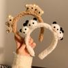 Versatile Cute Bear Plush Headband for Women - Stylish Hair Accessory for Face Washing