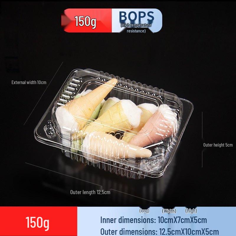 Disposable Rectangular Plastic Food Containers