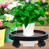 Flowerpot Tray With Wheels Pp Material Durable Rolling Planter Stand For Indoor Outdoor Use Garden Flowerpot Mover