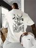 Unisexs Tshirt 100 Cotton Patterned Print Casual Comfortable Soft Breathable Loose Fit Sporty Style