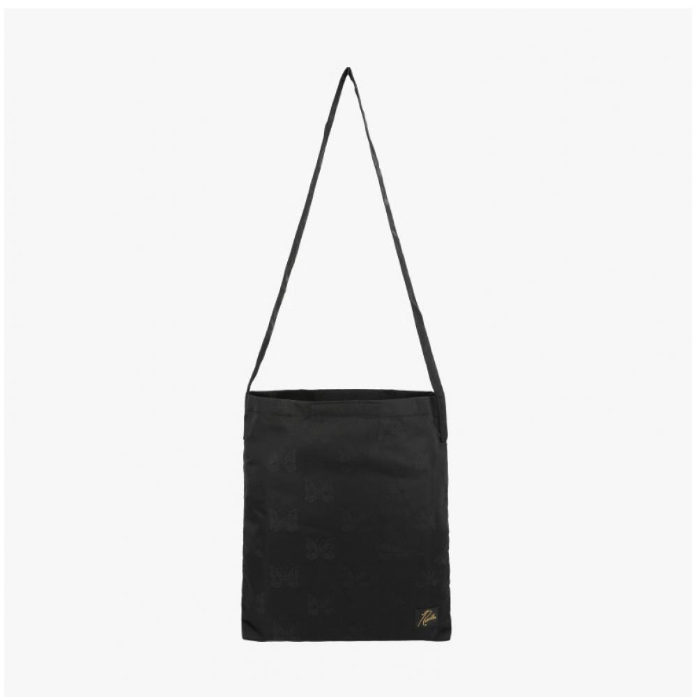 Nålar Papillon Jacquard Satin Bokväska CrossBody Qv059 B Svart