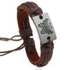 Handgefertigtes geflochtenes Seil Lederarmband Neue Mode Metall Schmetterling Design für Männer und Frauen