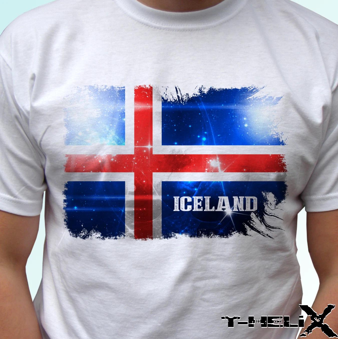 

Iceland flag - white kids boys T-Shirt top country design - s s kids baby sizes 100