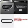 For BMW 3 Series G20  - 2024 Carbon Fiber Style Car Interior Headlight Switch Frame Cover Sticker Trim Decoration Sticker