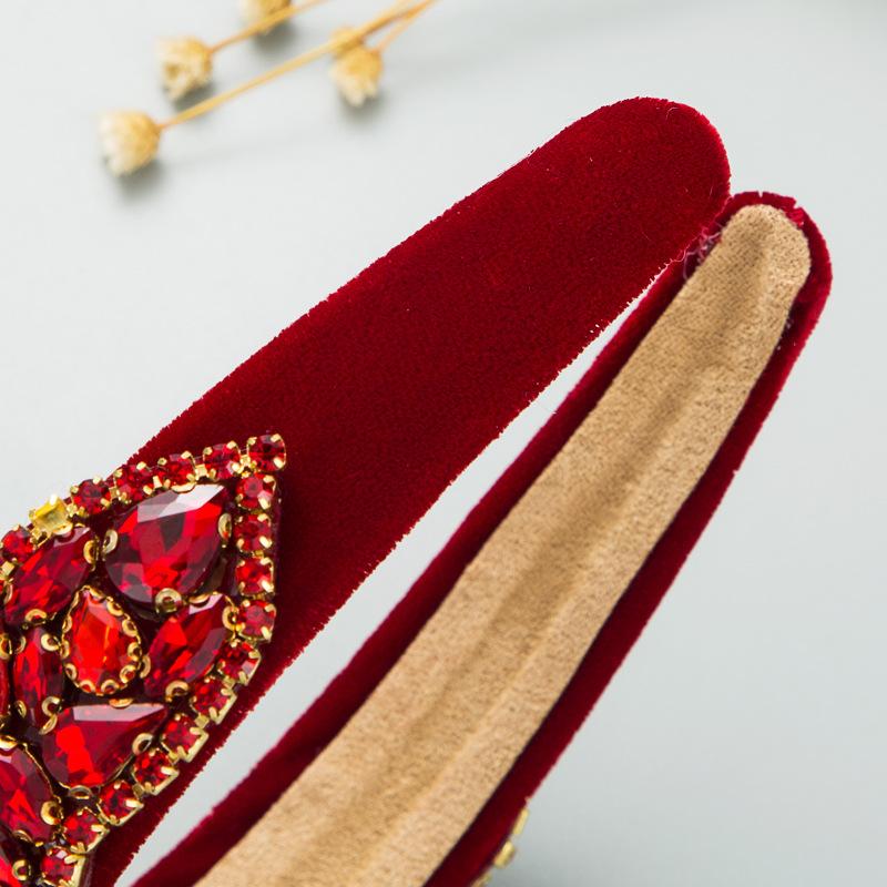 Haarband für Damen im Barock-Vintage-Stil, wunderschöne farbige Glasdiamanten mit Schneeflocke, personalisiertes, super blinkendes Stirnband-Zubehör