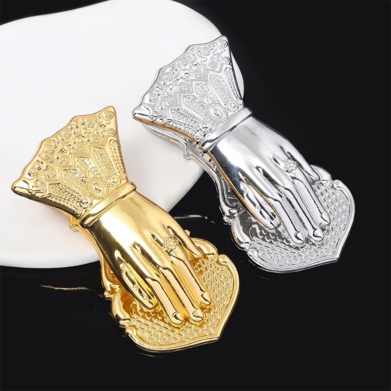 Vintage Bookmarks Hand Shape Metal Bookmarks Page Holder Clip Decorative Paper Clip for Reading Scrapbooking Journaling